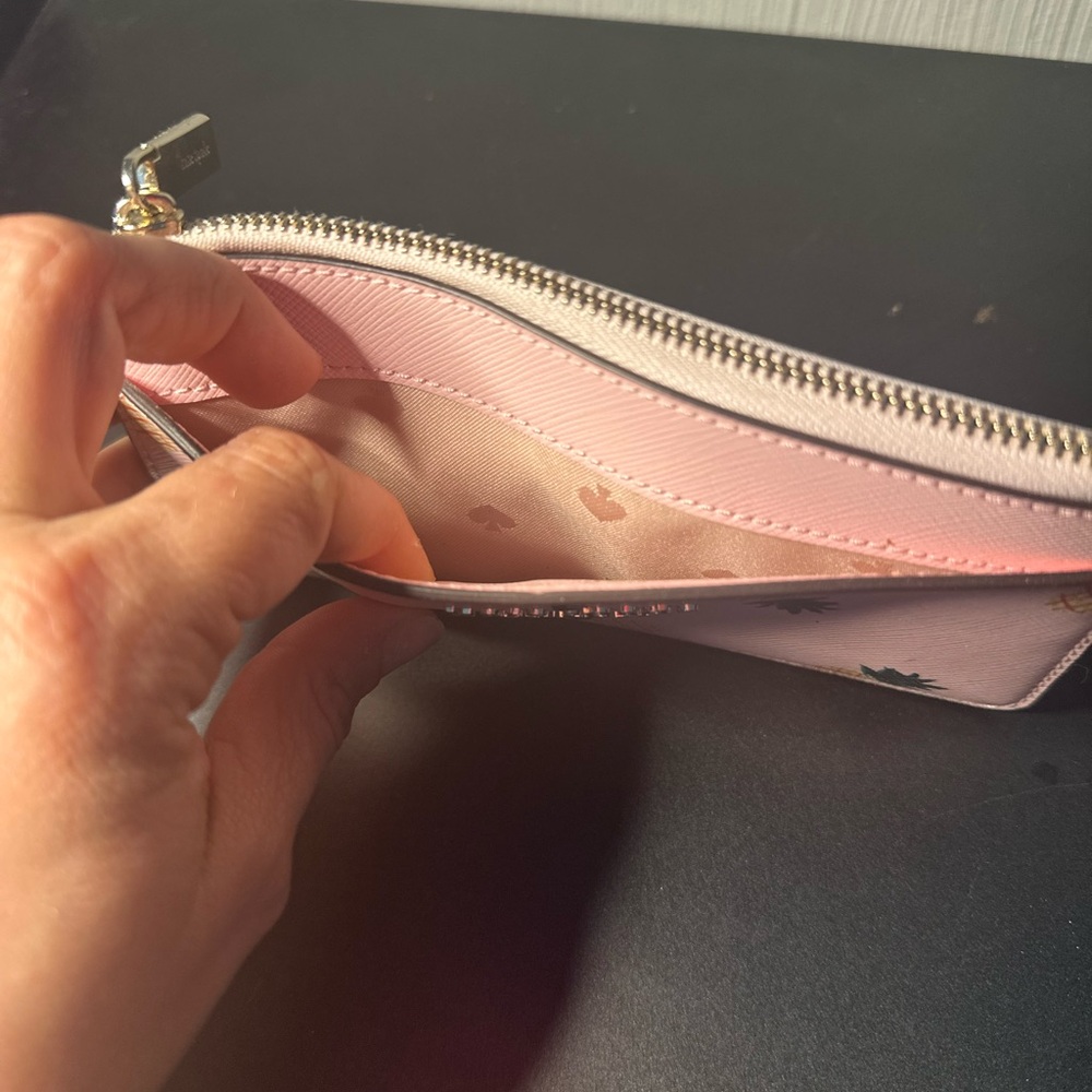 Kate Spade Pink Pineapple cardholder/wallet - Picture 2 of 8